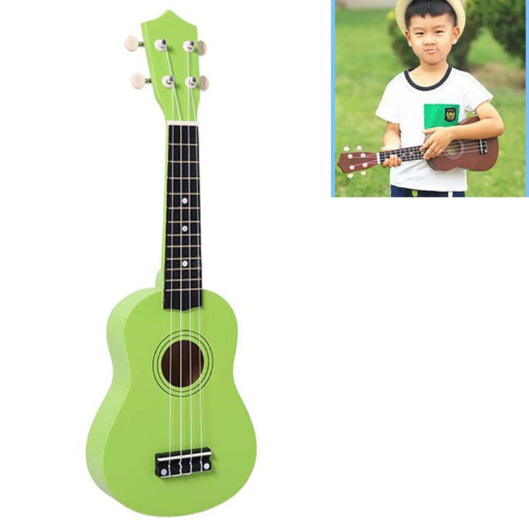 HM100 21 inch Basswood Ukulele Children Musical Enlightenment Instrument(Green) - String Instrument Accessories by buy2fix | Online Shopping UK | buy2fix