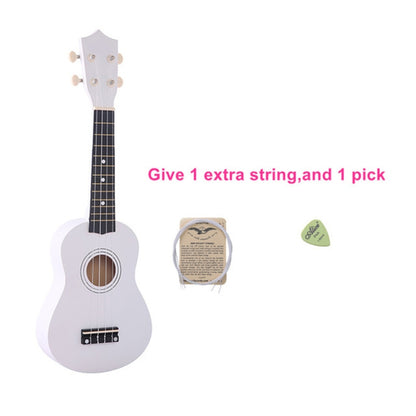 HM100 21 inch Basswood Ukulele Children Musical Enlightenment Instrument(White) - String Instrument Accessories by buy2fix | Online Shopping UK | buy2fix