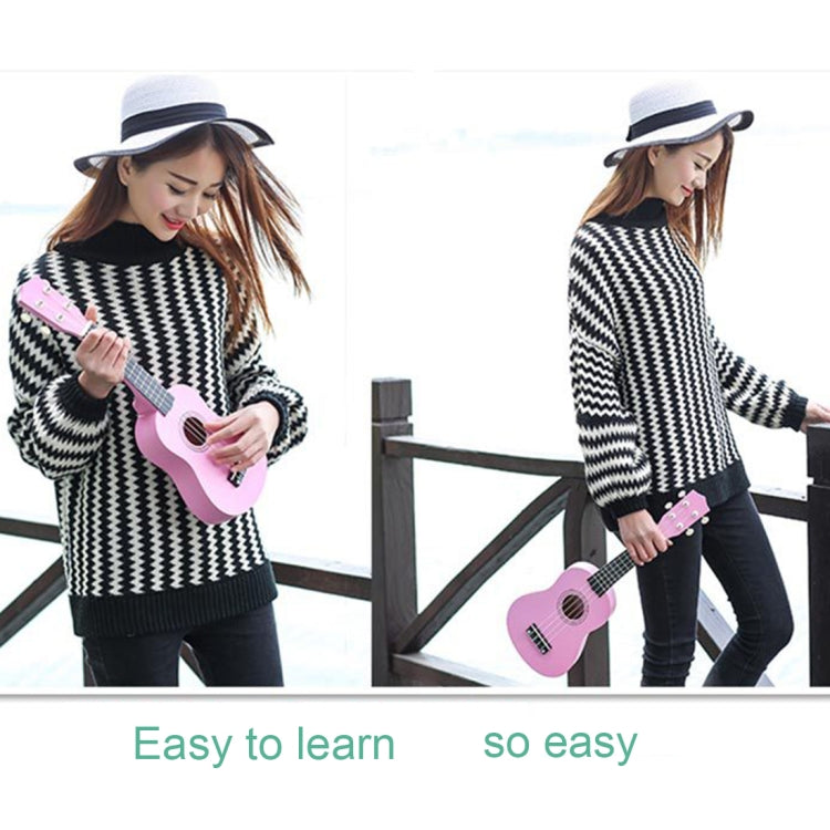 HM100 21 inch Basswood Ukulele Children Musical Enlightenment Instrument(White) - String Instrument Accessories by buy2fix | Online Shopping UK | buy2fix