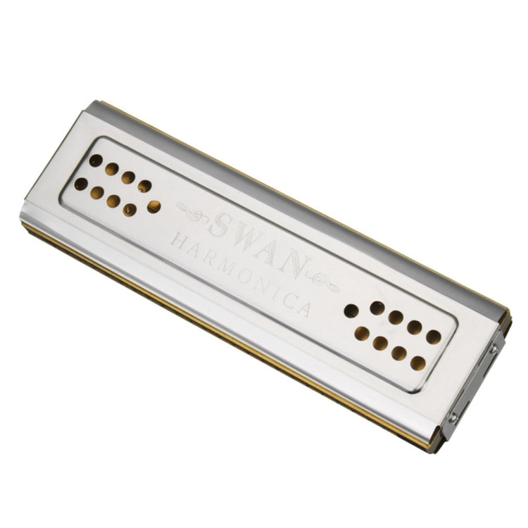 Swan SW24-12A 24-holes Double-sided Harmonica Beginner Polyphony Box Adult Children Beginners Performance - Wind Instrument Accessories by buy2fix | Online Shopping UK | buy2fix