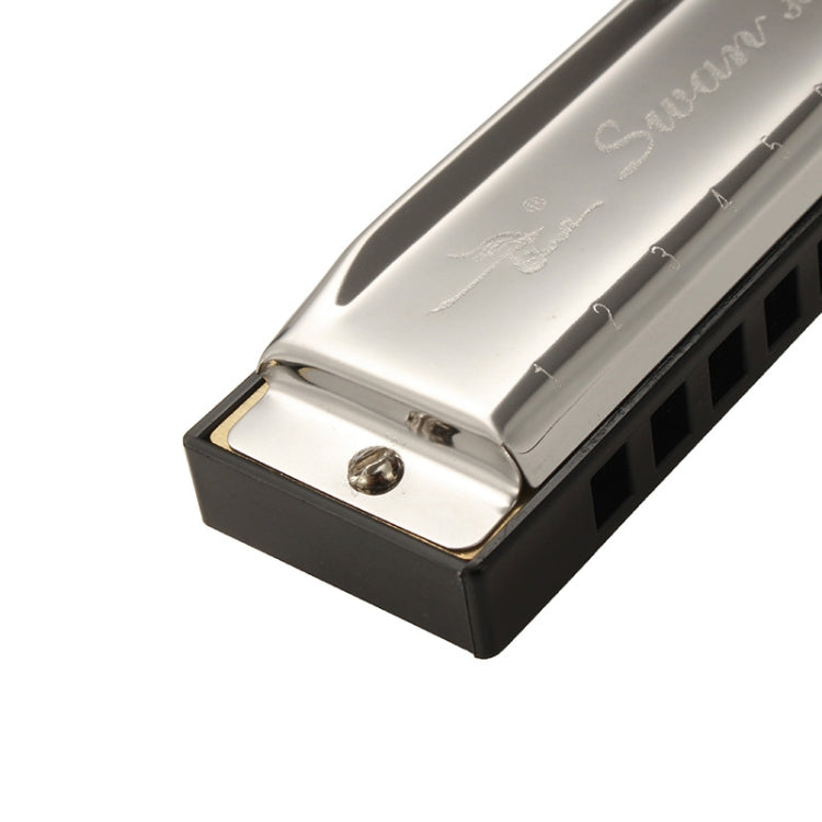 Swan SW1020-7 10 Holes Diatonic Blues Harp Harmonica Adult Student Children Beginner Instruments by buy2fix