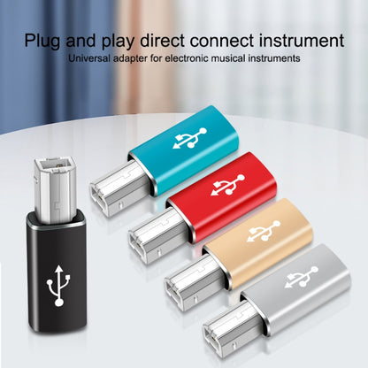 Type-C Female to MIDI Male Universal Adapter for Electronic Musical Instruments(Blue) - Keyboard Accessories by buy2fix | Online Shopping UK | buy2fix