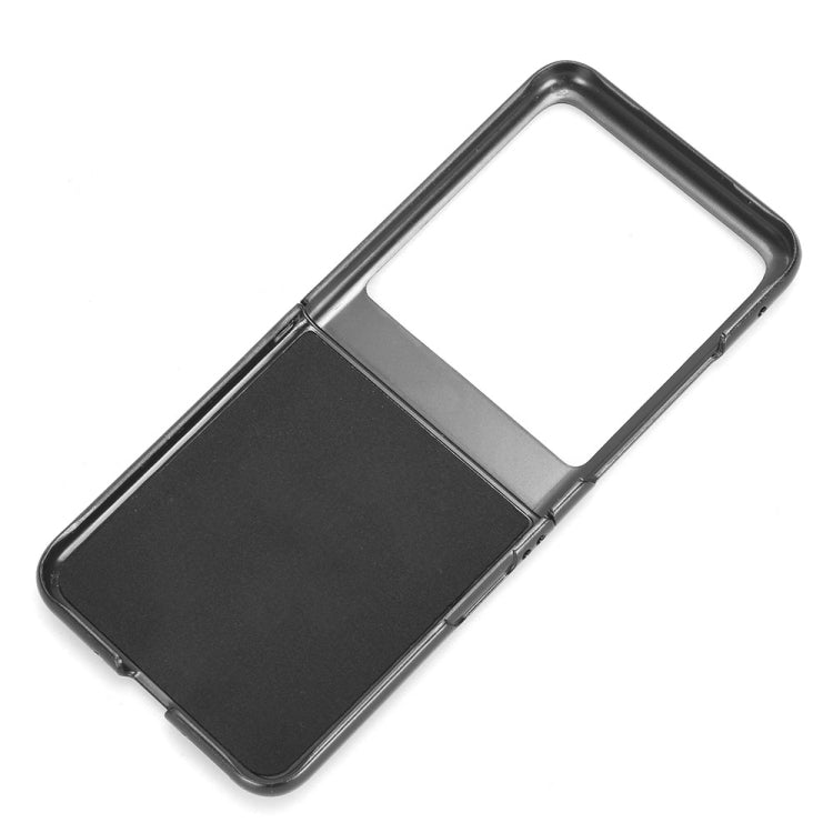 For Motorola Moto Razr 40 Ultra Sewing Cow Pattern Skin PC + PU + TPU Phone Case (Black) - Motorola Cases by buy2fix | Online Shopping UK | buy2fix