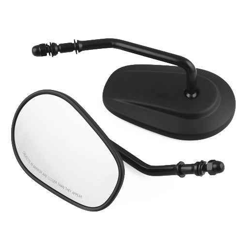 MB-MR008-BK Motorcycle Modified Rotatable Matt Rear View Mirror Set for Harley Davidson XL 883 1200 - Side Mirrors by buy2fix | Online Shopping UK | buy2fix