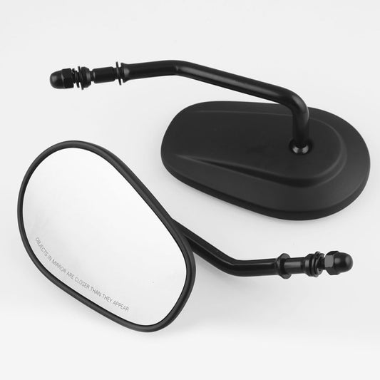 MB-MR008-BK Motorcycle Modified Rotatable Matt Rear View Mirror Set for Harley Davidson XL 883 1200 - Side Mirrors by buy2fix | Online Shopping UK | buy2fix