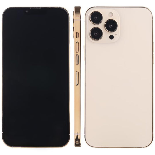 Pour iPhone 13 Pro Max, écran noir, faux modèle d'affichage factice non fonctionnel (or)