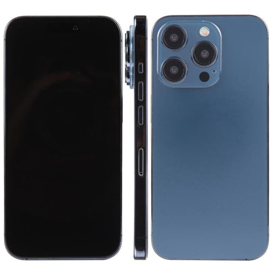 For iPhone 15 Pro Black Screen Non-Working Fake Dummy Display Model (Blue Titanium)