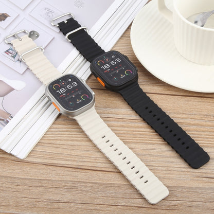 For Apple Watch Ultra 2 49mm Color Screen Non-Working Fake Dummy Display Model (Beige White) - Watch Model by buy2fix | Online Shopping UK | buy2fix