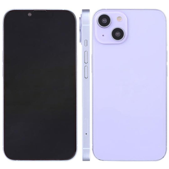 For iPhone 14 Black Screen Non-Working Fake Dummy Display Model(Purple)