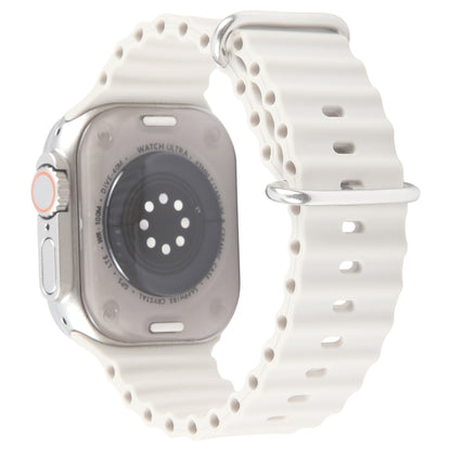 For Apple Watch Ultra 2 49mm Black Screen Non-Working Fake Dummy Display Model (Beige White) - Watch Model by buy2fix | Online Shopping UK | buy2fix