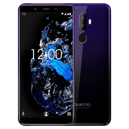 OUKITEL U25 Pro, 4GB+64GB, Dual Back Cameras, Fingerprint Identification, 5.5 inch Android 8.1 MTK6750T Octa Core up to 1.5GHz, Network: 4G, Dual SIM, OTG, OTA(Twilight) by OUKITEL
