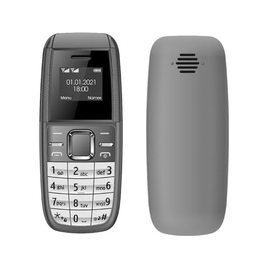 Mini BM200 Mobile Phone, 0.66 inch, MT6261D, 21 Keys, Bluetooth, MP3 Music, Dual SIM, Network: 2G (Grey) - Others by buy2fix | Online Shopping UK | buy2fix