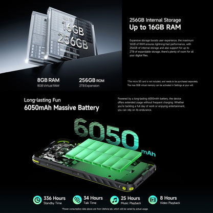 Ulefone Armor X31 Pro 5G, 8GB+256GB, Night Vision, IP68/IP69K Rugged Phone, 6.56 inch Android 14 MediaTek Dimensity 6300 Octa Core, Network: 5G, NFC, OTG (Green) - Ulefone by Ulefone | Online Shopping UK | buy2fix