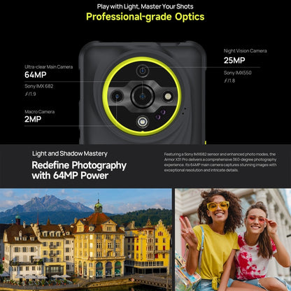 Ulefone Armor X31 Pro 5G, 8GB+256GB, Night Vision, IP68/IP69K Rugged Phone, 6.56 inch Android 14 MediaTek Dimensity 6300 Octa Core, Network: 5G, NFC, OTG (Orange) - Ulefone by Ulefone | Online Shopping UK | buy2fix