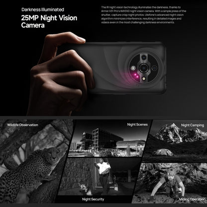 Ulefone Armor X31 Pro 5G, 8GB+256GB, Night Vision, IP68/IP69K Rugged Phone, 6.56 inch Android 14 MediaTek Dimensity 6300 Octa Core, Network: 5G, NFC, OTG (Black) - Ulefone by Ulefone | Online Shopping UK | buy2fix