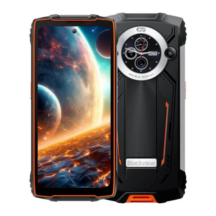 Blackview BV8200 Rugged Phone, 12GB+256GB, 6.5 inch + 1.3 inch Android 14 MediaTekHelio G100 MT8781, Network: 4G, NFC (Orange) - Blackview by Blackview | Online Shopping UK | buy2fix