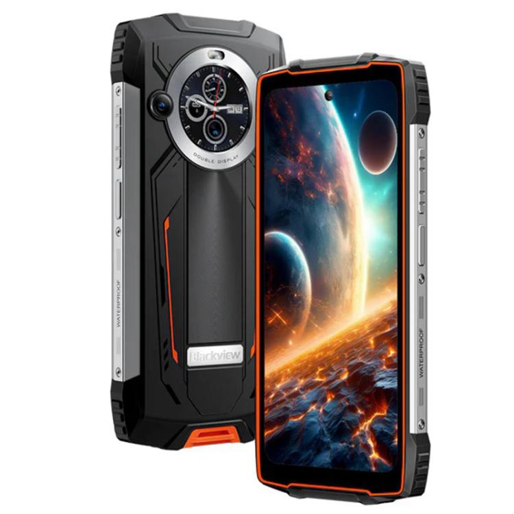 Blackview BV8200 Rugged Phone, 12GB+256GB, 6.5 inch + 1.3 inch Android 14 MediaTekHelio G100 MT8781, Network: 4G, NFC (Orange) - Blackview by Blackview | Online Shopping UK | buy2fix