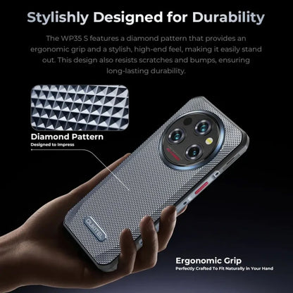 Oukitel WP35 S 4G Rugged Phone, 6GB+256GB, IP68/IP69K, Side Fingerprint, 11000mAh, 6.56 inch Android 14 MediaTek Helio G85 Octa Core, NFC, OTG, Network: 4G (Grey) - OUKITEL by OUKITEL | Online Shopping UK | buy2fix