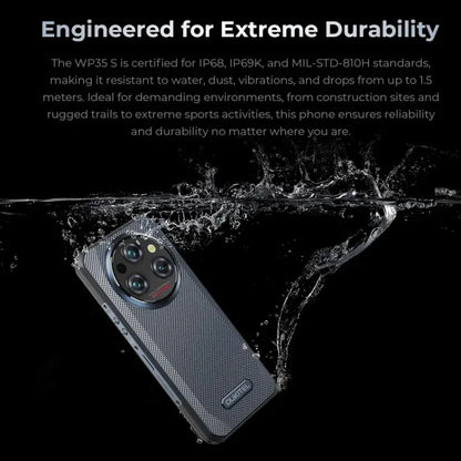 Oukitel WP35 S 4G Rugged Phone, 6GB+256GB, IP68/IP69K, Side Fingerprint, 11000mAh, 6.56 inch Android 14 MediaTek Helio G85 Octa Core, NFC, OTG, Network: 4G (Green) - OUKITEL by OUKITEL | Online Shopping UK | buy2fix