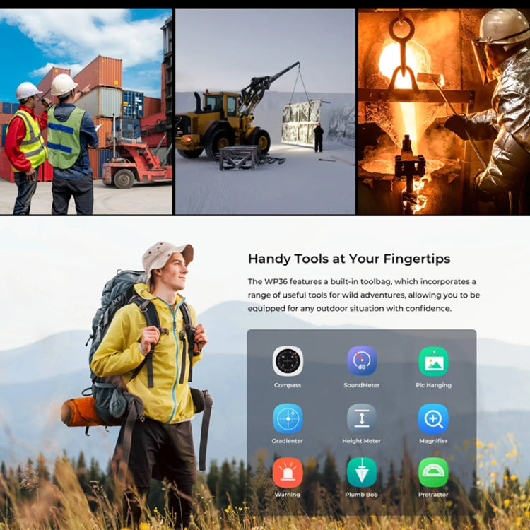 Oukitel WP36 Pro, 6GB+256GB, IP68/IP69K, Fingerprint Identification, 10600mAh, 6.52 inch MediaTek MT8788 Octa Core, NFC, OTG, Network: 4G (Black) - OUKITEL by OUKITEL | Online Shopping UK | buy2fix
