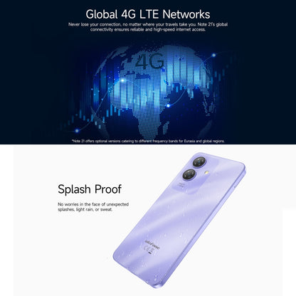 Ulefone Note 21, 4GB+128GB, Face ID & Fingerprint, 6.56 inch Android 14 Unisoc T606 Octa Core, Network: 4G, Dual SIM, OTG (Starlight Black) - Ulefone by Ulefone | Online Shopping UK | buy2fix
