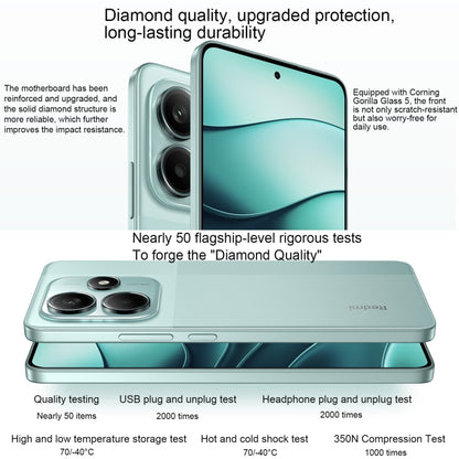 Xiaomi Redmi Note 14 5G, 12GB+256GB, 6.67 inch Xiaomi HyperOS Mediatek Dimensity 7025-Ultra Octa Core, Network: 5G (Green) by Xiaomi