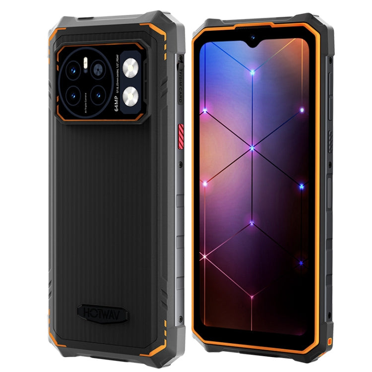 [HK Warehouse] HOTWAV CYBER 13, IP68/IP69K Rugged Phone, 8GB+128GB, 10800mAh, 6.6 inch Android 14.0 Unisoc T606 Octa Core, Network: 4G, NFC, OTG (Orange) - Other by HOTWAV | Online Shopping UK | buy2fix