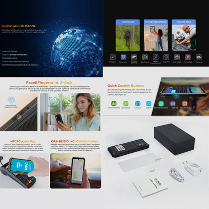 [HK Warehouse] HOTWAV CYBER 13, IP68/IP69K Rugged Phone, 8GB+128GB, 10800mAh, 6.6 inch Android 14.0 Unisoc T606 Octa Core, Network: 4G, NFC, OTG (Orange) - Other by HOTWAV | Online Shopping UK | buy2fix