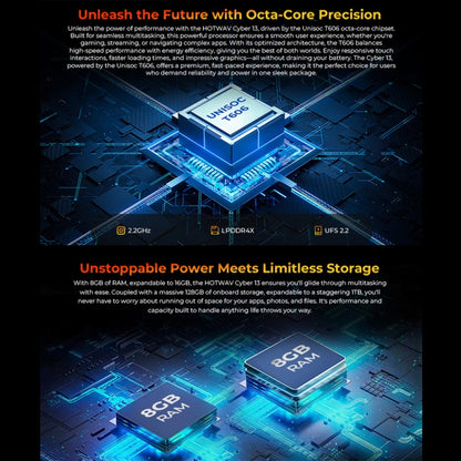 [HK Warehouse] HOTWAV CYBER 13, IP68/IP69K Rugged Phone, 8GB+128GB, 10800mAh, 6.6 inch Android 14.0 Unisoc T606 Octa Core, Network: 4G, NFC, OTG (Orange) - Other by HOTWAV | Online Shopping UK | buy2fix