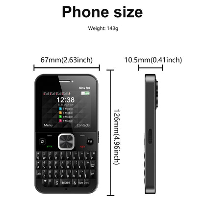 SERVO U700, 2.4 inch, MTK6261D, 58 Full Keyboards, Support Bluetooth, FM, NFC, Quick Dial, Flashlight, GSM, Quad SIM (Green) - SERVO by SERVO | Online Shopping UK | buy2fix