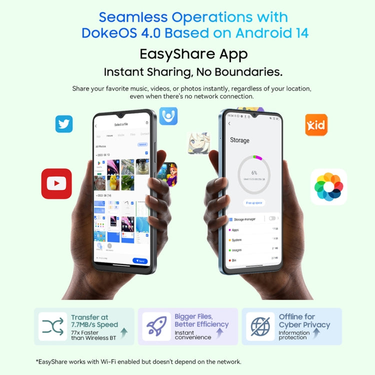 Blackview WAVE 8, 4GB+128GB, 6.56 inch Android 14 Unisoc T606 Octa Core, Network: 4G, OTG (Blue) - Blackview by Blackview | Online Shopping UK | buy2fix