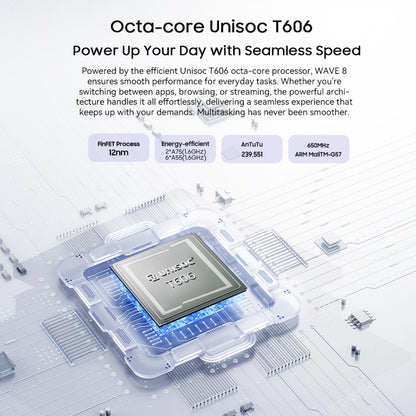 Blackview WAVE 8, 4GB+128GB, 6.56 inch Android 14 Unisoc T606 Octa Core, Network: 4G, OTG (Blue) - Blackview by Blackview | Online Shopping UK | buy2fix