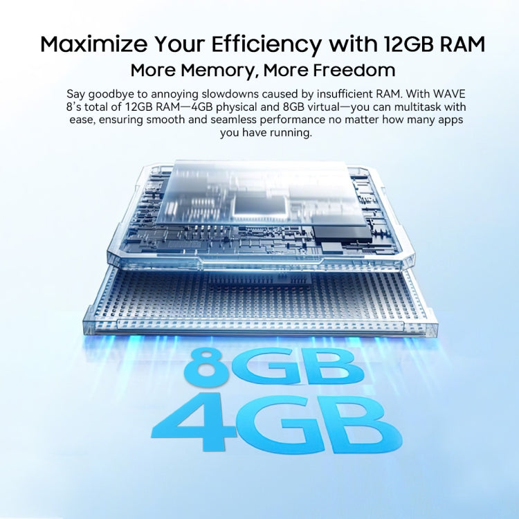 Blackview WAVE 8, 4GB+128GB, 6.56 inch Android 14 Unisoc T606 Octa Core, Network: 4G, OTG (Blue) - Blackview by Blackview | Online Shopping UK | buy2fix