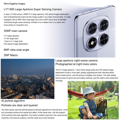 Xiaomi Redmi Note 14 Pro, 8GB+128GB, 6.67 inch Xiaomi HyperOS Mediatek Dimensity 7300-Ultra Octa Core, NFC, Network: 5G (Purple) by Xiaomi