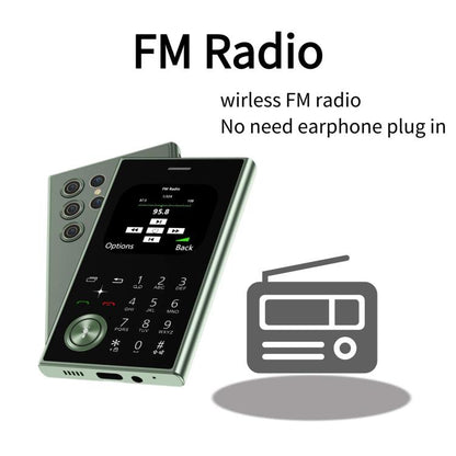 V8 Card Mobile Phone, 2.01 inch, MTK6261D, Support Bluetooth, FM, Torch, GSM, Dual SIM (Gold) - Others by buy2fix | Online Shopping UK | buy2fix