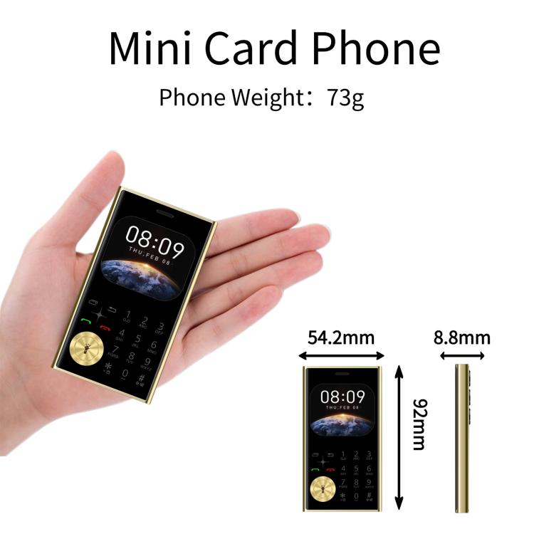 V8 Card Mobile Phone, 2.01 inch, MTK6261D, Support Bluetooth, FM, Torch, GSM, Dual SIM (Sky Blue) - Others by buy2fix | Online Shopping UK | buy2fix