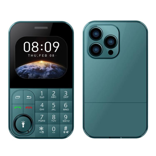 V9 Card Mobile Phone, 2.01 inch, MTK6261D, Support Bluetooth, FM, Torch, GSM, Dual SIM (Green) - Others by buy2fix | Online Shopping UK | buy2fix