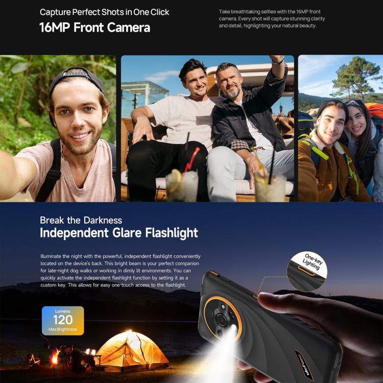 Ulefone Armor X31, 6GB+128GB, Night Vision, IP68/IP69K Rugged Phone, 6.56 inch Android 14 MediaTek Helio G91 Octa Core, Network: 4G, NFC, OTG (Orange) - Ulefone by Ulefone | Online Shopping UK | buy2fix