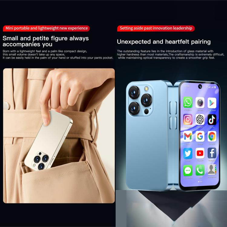 SOYES XS19 Pro, 6GB+128GB, 3.8 inch Android 12.0 MTK6762 Quad Core, Network: 4G, Dual SIM, GPS, OTG, Support Google Play Store (Beige) - SOYES by SOYES | Online Shopping UK | buy2fix