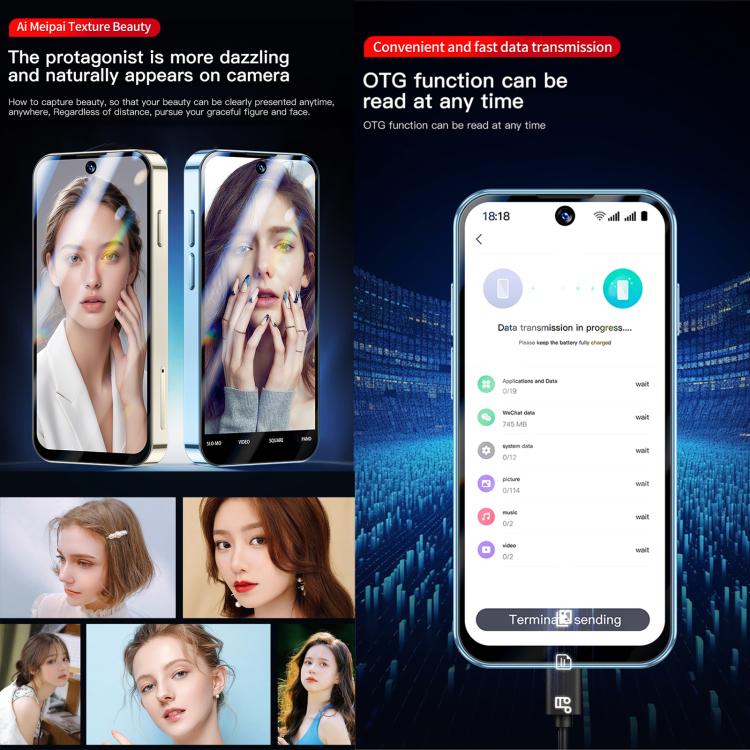 SOYES XS19 Pro, 6GB+128GB, 3.8 inch Android 12.0 MTK6762 Quad Core, Network: 4G, Dual SIM, GPS, OTG, Support Google Play Store (Beige) - SOYES by SOYES | Online Shopping UK | buy2fix