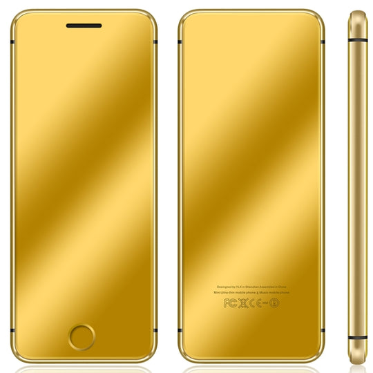 Ulcool V66+, 1.54 inch, MTK6261D, Support Bluetooth Sync, Bluetooth Dial, FM, Anti-lost, GSM, Dual SIM (Gold)