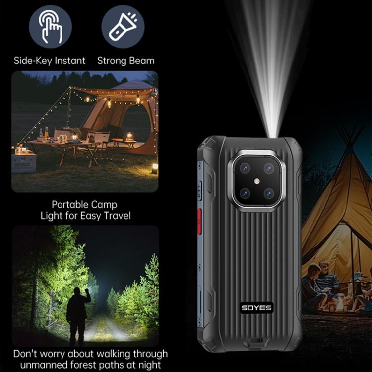 SOYES Maxo Rugged Phone, 6GB+128GB, 3.88 inch Android 12.0 MTK6762 Octa Core, Network: 4G, Dual SIM, OTG, Support Google Play Store (Black) - SOYES by SOYES | Online Shopping UK | buy2fix