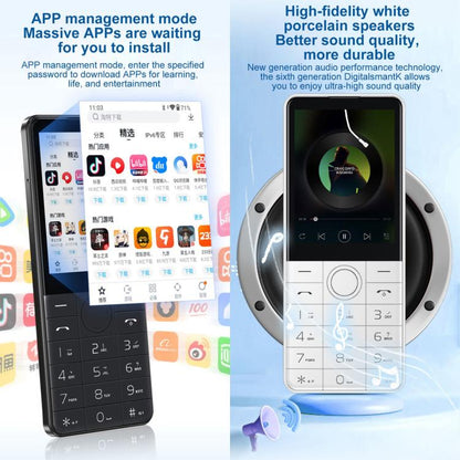 Brand Phone, DOOV Z17 Pro Keypad Phone, 3GB+32GB, 2.8 inch Android 13 Mediatek MT6762 Octa Core, Network: 4G (White) - Other by DOOV | Online Shopping UK | buy2fix