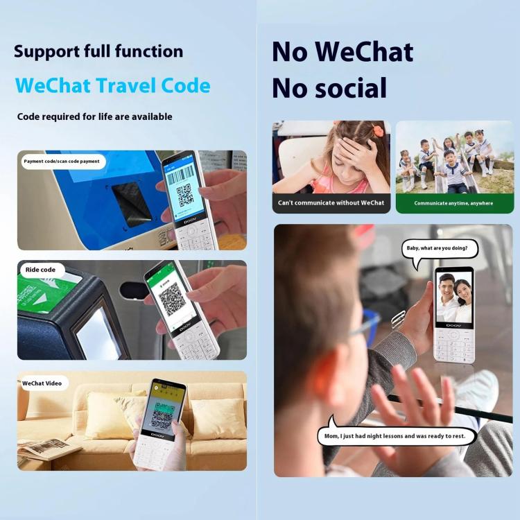 DOOV R17 Pro /  Z17 Keypad Phone, 4GB+64GB, 3.5 inch Android 12 Mediatek MT6761 Quad Core, Network: 4G, Support Google Store (White) - Other by DOOV | Online Shopping UK | buy2fix