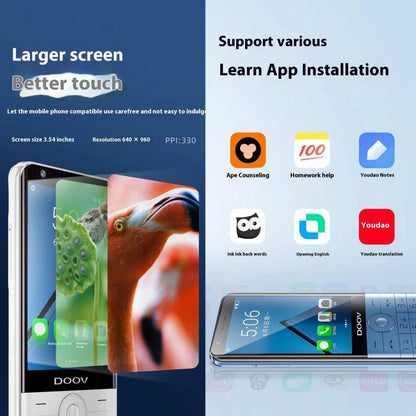 DOOV R17 Pro /  Z17 Keypad Phone, 4GB+64GB, 3.5 inch Android 12 Mediatek MT6761 Quad Core, Network: 4G, Support Google Store (Black) - Other by DOOV | Online Shopping UK | buy2fix