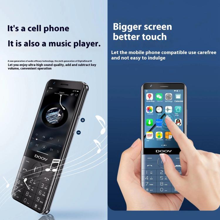 DOOV R17 Pro /  Z17 Keypad Phone, 4GB+64GB, 3.5 inch Android 12 Mediatek MT6761 Quad Core, Network: 4G, Support Google Store (Black) - Other by DOOV | Online Shopping UK | buy2fix