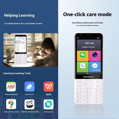 DOOV R17 Pro /  Z17 Keypad Phone, 4GB+64GB, 3.5 inch Android 12 Mediatek MT6761 Quad Core, Network: 4G, Support Google Store (Black) - Other by DOOV | Online Shopping UK | buy2fix