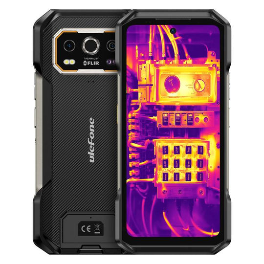 Ulefone Armor 27T Pro+ Rugged Phone, FLIR 3.5 Thermal Imaging, 12GB+256GB, Night Vision, 10600mAh, 6.78 inch Android 15 MediaTek Dimensity 6300 Octa Core, Network: 5G, NFC (Black)