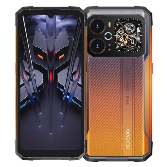 HOTWAV Cyber 18 Rugged Phone, 8GB+256GB, 6.75 inch Android 16 Unisoc T7250 UMS9230E Octa Core, Network: 4G, NFC, OTG (Orange)