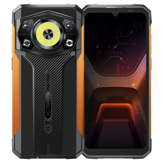 HOTWAV Cyber 17 Rugged Phone, 6GB+128GB, 6.75 inch Android 16 Unisoc T7250 UMS9230E Octa Core, Network: 4G, NFC, OTG (Orange)